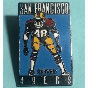 1990 NFL San Francisco 49ers Schwab Sponsor pin